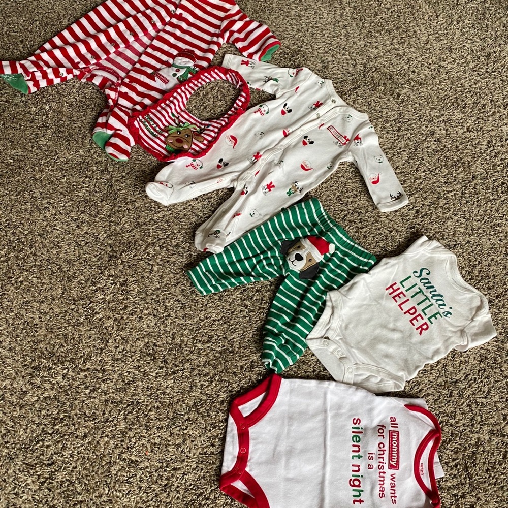 Infant Christmas Bundle of Outfits